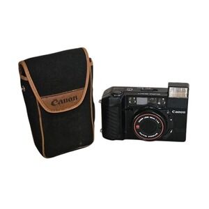 Vintage Canon Sure Shot Camera 38mm With Case Film UNTESTED See Description